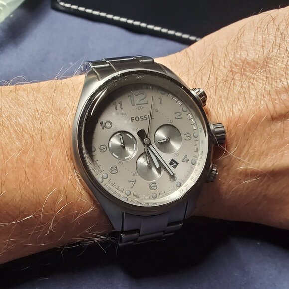 Fossil CH-2802 Smoke Gray Stainless Steel Case 46mm - Picture 7 of 10